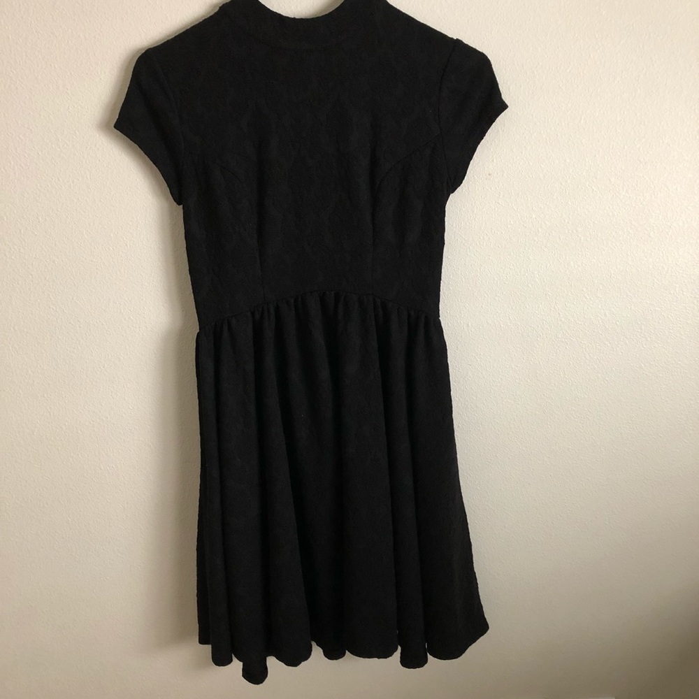 Jet black dress